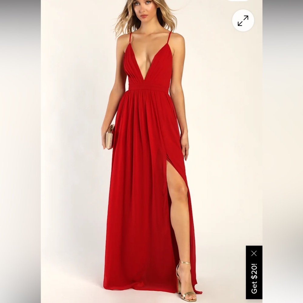 Elegant Red Evening Gown